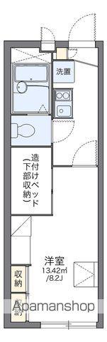 レオパレスMARBLE(1K/1階)の間取り写真