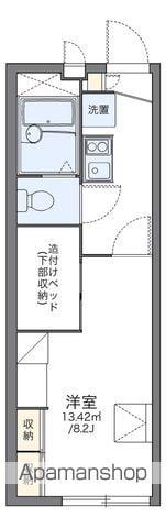 レオパレス霞南(1K/1階)の間取り写真