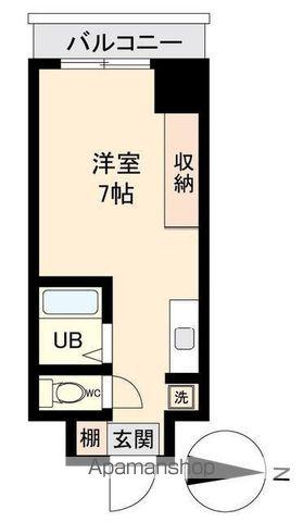 アソルティ東二番丁レジデンス(ワンルーム/10階)の間取り写真