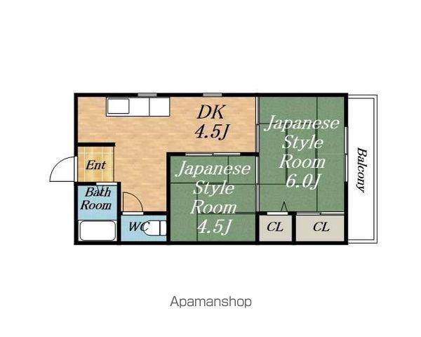 小林マンション(2K/3階)の間取り写真