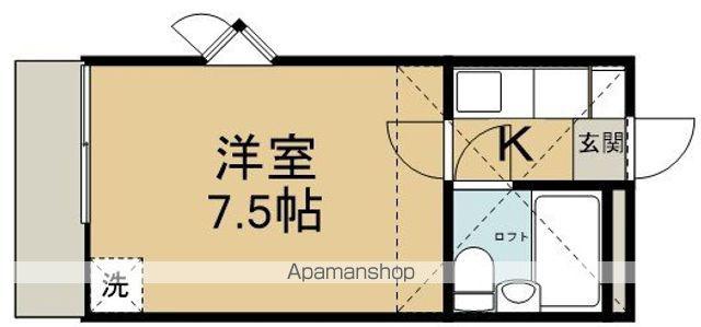 ルピナス(1K/1階)の間取り写真