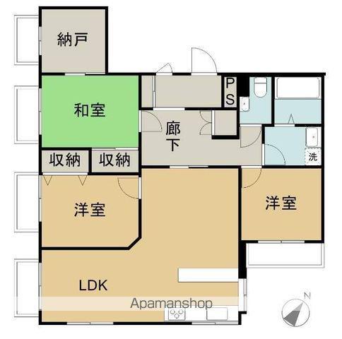 三恵コーポ(3SLDK/3階)の間取り写真