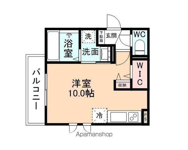 PROGRESS永楽(ワンルーム/2階)の間取り写真