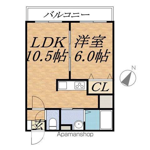 リアン213(1LDK/4階)の間取り写真