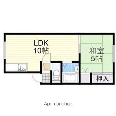 後藤マンション(1LDK/1階)の間取り写真