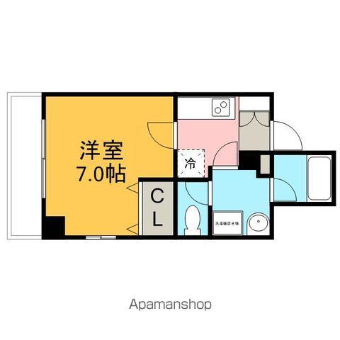 アクティ白鳥(1K/3階)の間取り写真