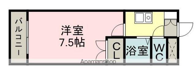 GRACIA中央通(1K/1階)の間取り写真