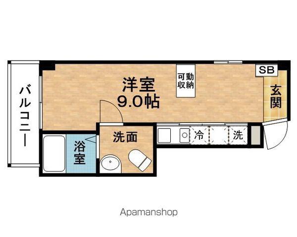OPEN DOOR・FUKUSHIMA(1K/6階)の間取り写真