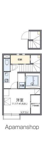 レオネクストアペゼ(1K/2階)の間取り写真