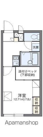 レオパレスEGGPLANTⅡ(1K/1階)の間取り写真