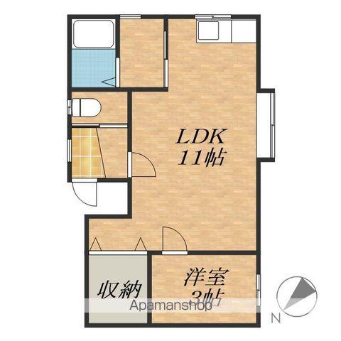 M・KハイツA(1LDK/1階)の間取り写真