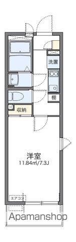 レオネクスト江坂ハイツ(1K/1階)の間取り写真