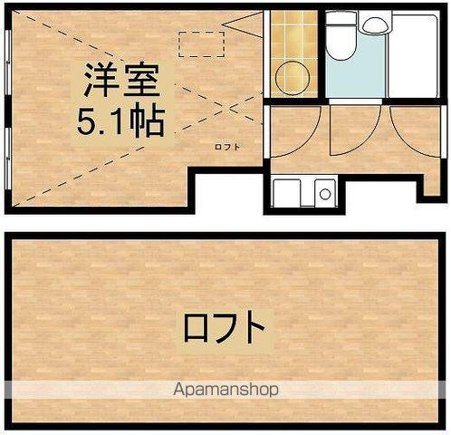 吉祥寺カリス(1K/2階)の間取り写真