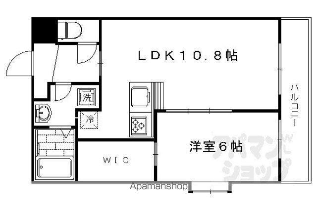 音戸山町マンション(1LDK/2階)の間取り写真