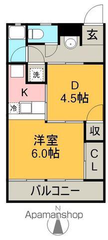 佐藤ハイツ(2K/3階)の間取り写真