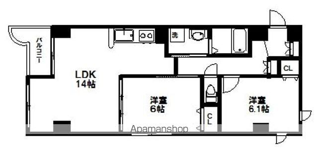アロッジオS(2LDK/2階)の間取り写真