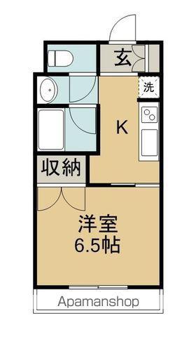 メイプルタウン(1K/3階)の間取り写真