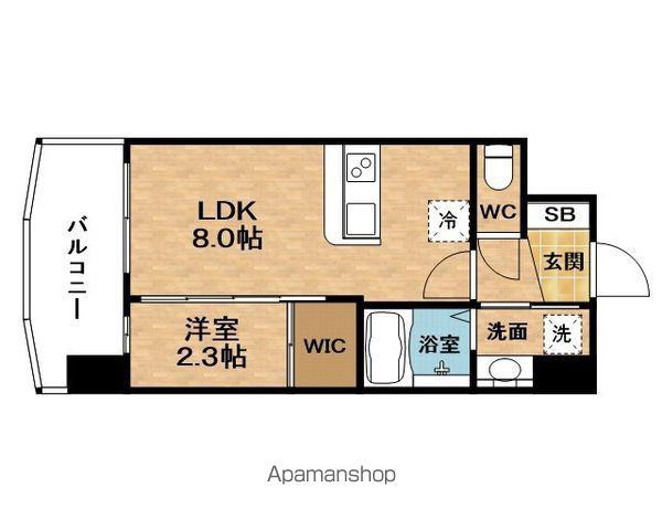 SERENⅠTE梅田北グランデ(1LDK/13階)の間取り写真