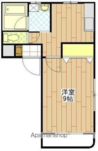 玉家ビル(1K/5階)の間取り写真