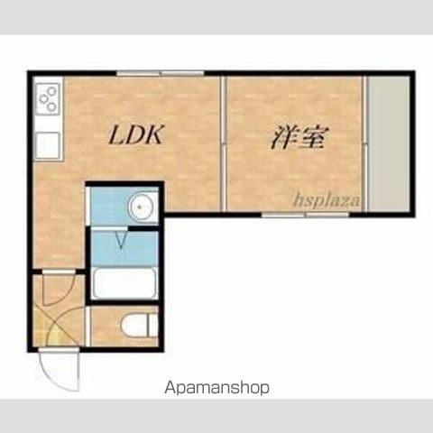 ビッグバーンズマンション月寒Ⅰ(1DK/4階)の間取り写真