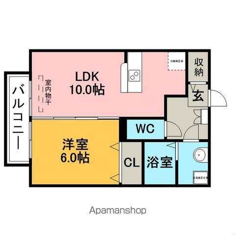 SUMIYASU SO(1LDK/1階)の間取り写真