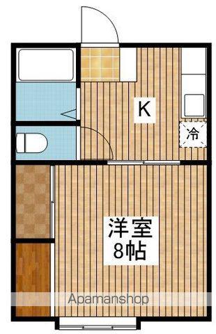 スピーリア駅南(1K/2階)の間取り写真