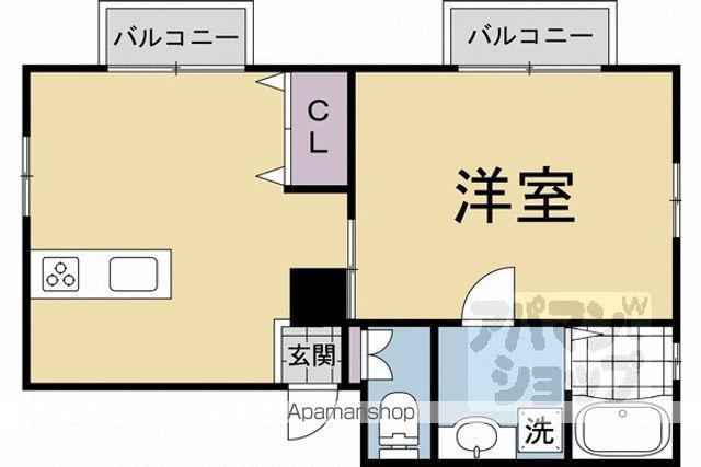 シャトレ室町(1LDK/2階)の間取り写真