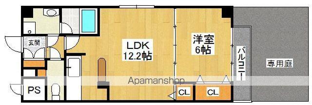 SUN LE CIEL(1LDK/1階)の間取り写真