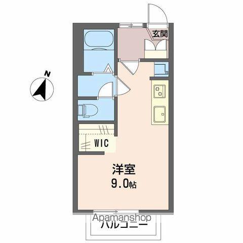 フレグランスランドCD(ワンルーム/1階)の間取り写真