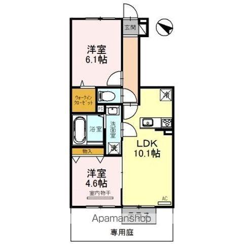 ARROWS(2LDK/1階)の間取り写真