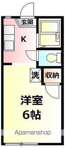 ハイツあや(ワンルーム/1階)の間取り写真