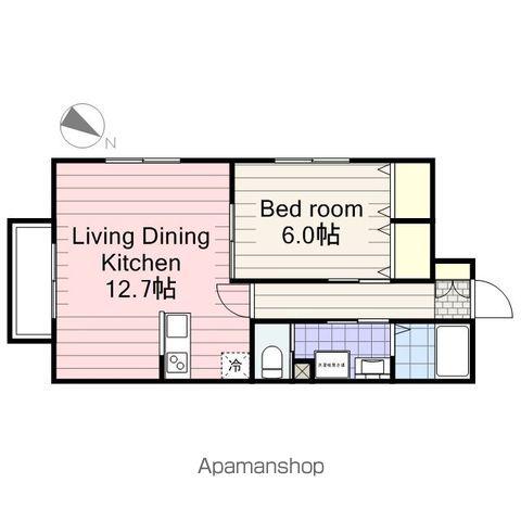 プラチナパレス(1LDK/1階)の間取り写真