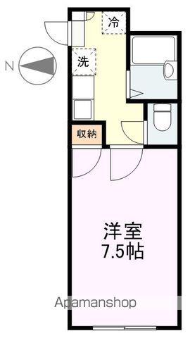 サンパレス宮町(1K/1階)の間取り写真