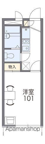 レオパレスBRILLIANTM(1K/2階)の間取り写真