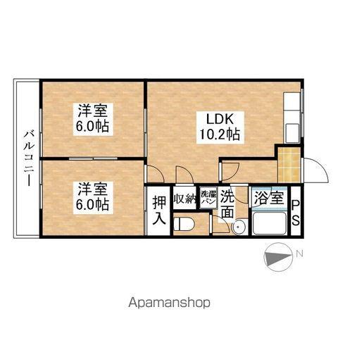 セフティ上坂(2LDK/1階)の間取り写真