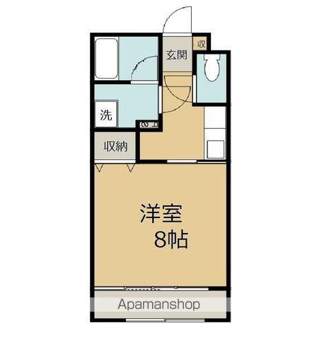 CASA FELICE(1K/1階)の間取り写真