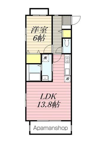 鹿谷の杜(1LDK/1階)の間取り写真