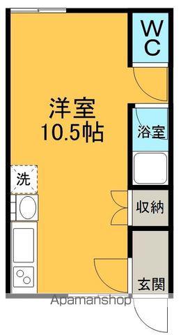 コンノハイツⅡ(ワンルーム/2階)の間取り写真