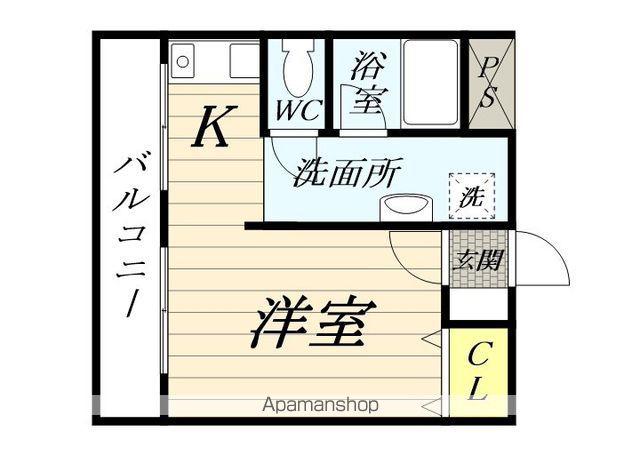 グランディール・セブン(ワンルーム/9階)の間取り写真