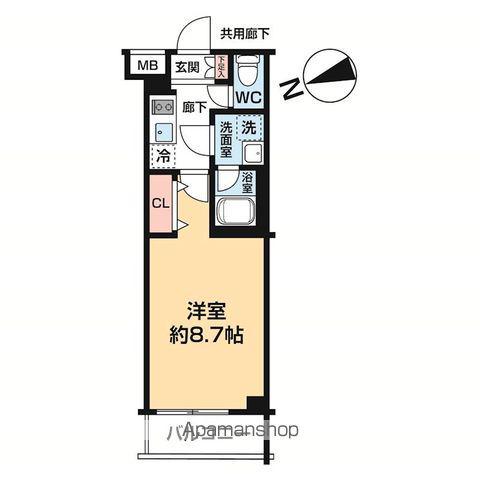 ARCOBALENO OHANAJAYA(1K/4階)の間取り写真