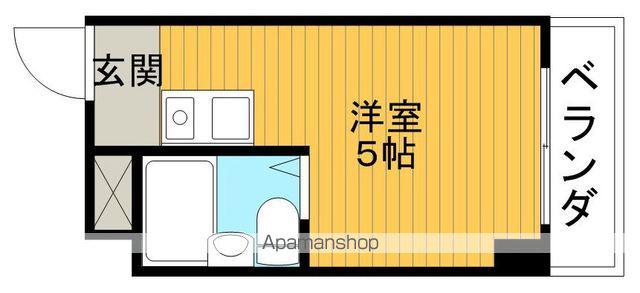 ユニバーサルコート柴原(ワンルーム/3階)の間取り写真