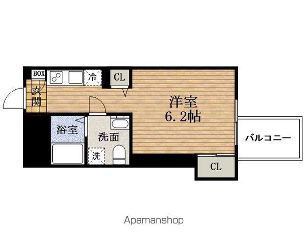 セレニテ本町 ECORTE(1K/4階)の間取り写真
