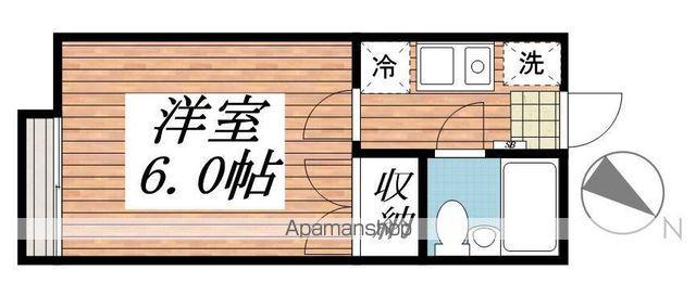 エステートならしの(1K/1階)の間取り写真