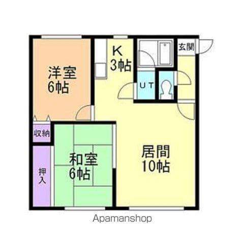 パブリックハイツ(2LDK/1階)の間取り写真