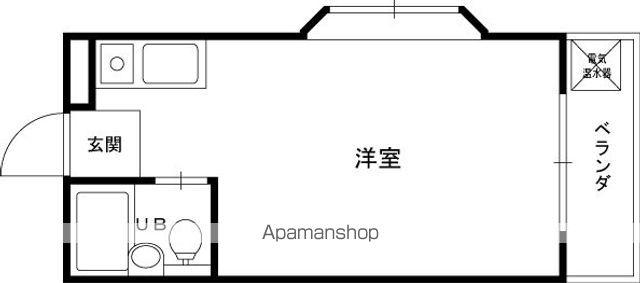 ビービルワン(ワンルーム/3階)の間取り写真