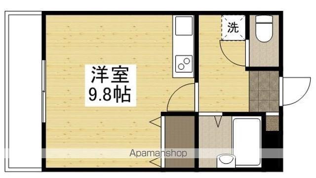 アーバンコーポ黒住(1K/1階)の間取り写真