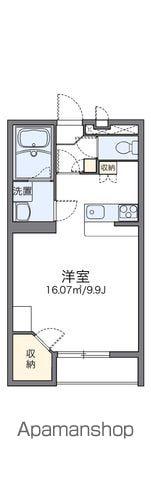レオパレスシャトレー荒谷Ⅱ(1K/1階)の間取り写真