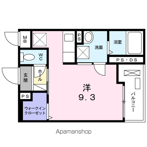 セルフィール(ワンルーム/3階)の間取り写真