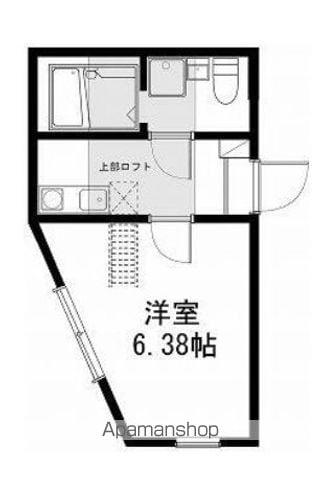 ハマハイツ2(1K/2階)の間取り写真