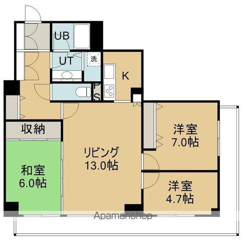 ガーデンテラス函館(3LDK/4階)の間取り写真